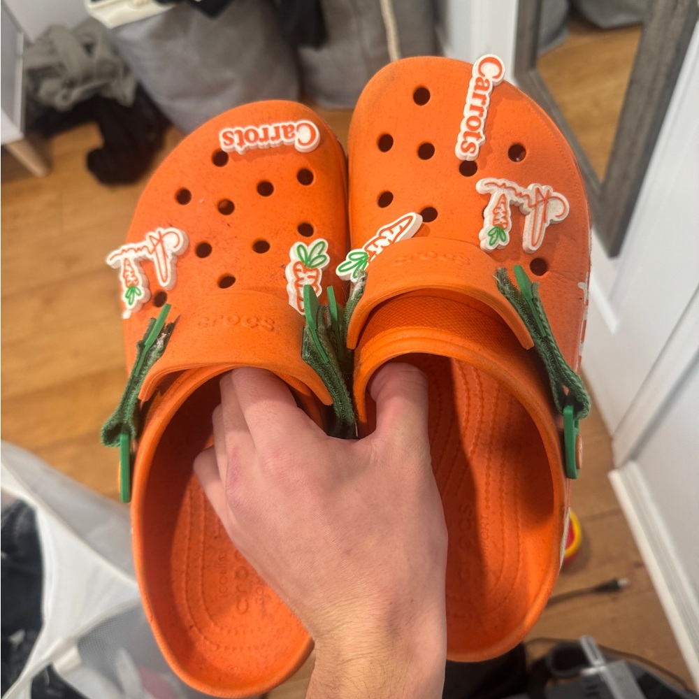 Orange Carrot-Themed Crocs